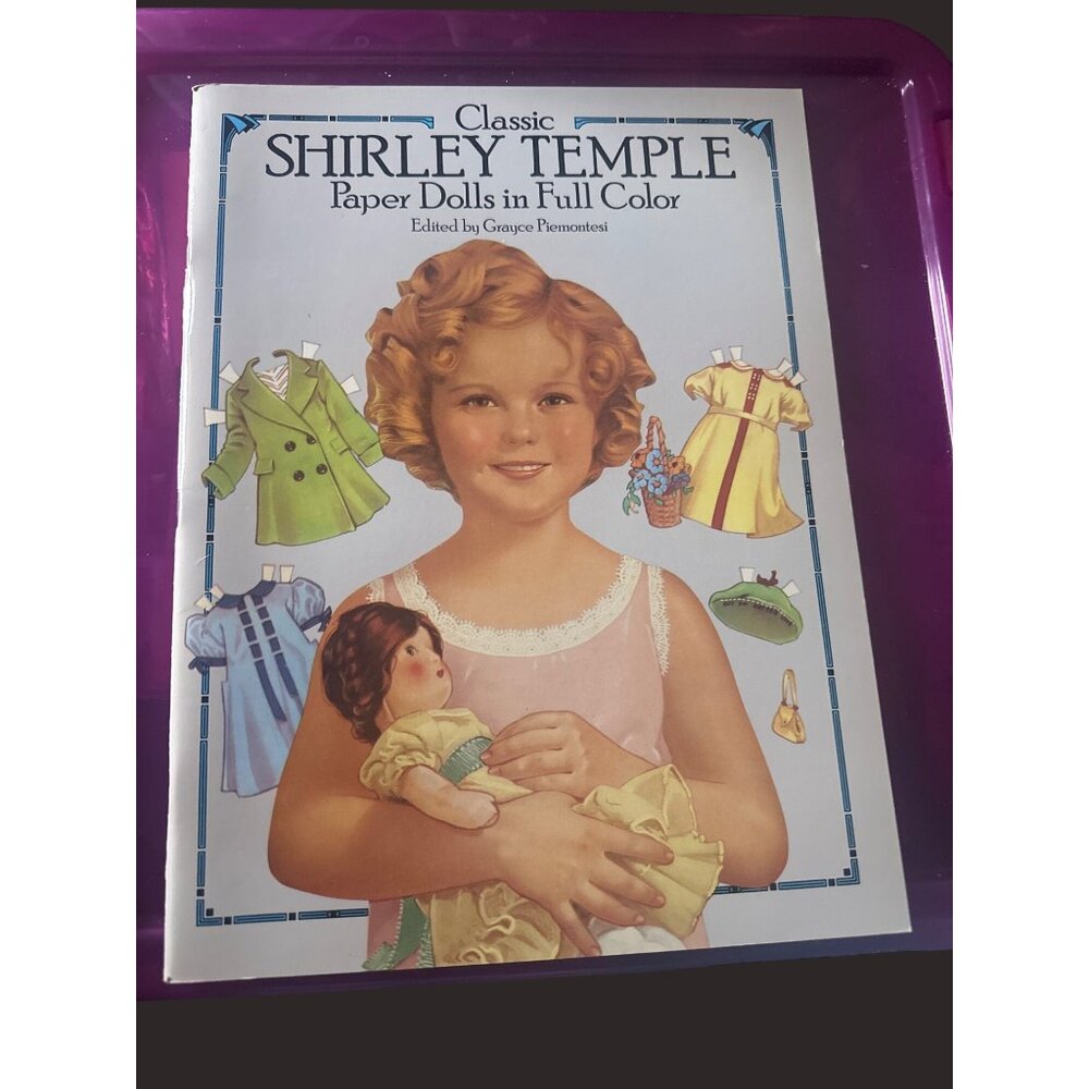 Classic Shirley Temple Paper Dolls Full Color Grayce Pemouchet 1986 Dover uncut‎